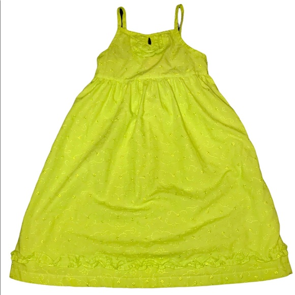 Girls Bright Green Sundress PARK BENCH KIDS 4-5 - Picture 5 of 8